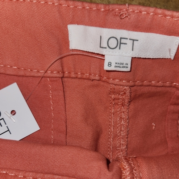 Women’s Washed Twill Shorts Coral Mist, size 8 - Picture 6 of 10